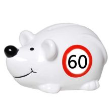 Hranilnik, miška s prometnim znakom "60", polimasa, 10.5x5cm
