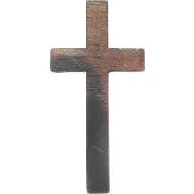 Križ lesen, srebrn, 6x3cm