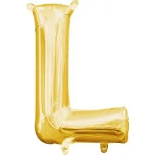 Balon napihljiv, "L", zlati, 40cm + palčka za napihnit