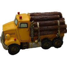 Hranilnik Tovornjak s hlodi, polymasa, 10,5x21cm