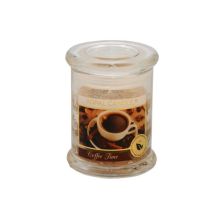 Dišeča sveča v steklu s pokrovom, Coffee time, 10/7,6cm