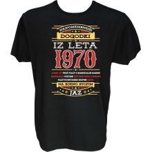 Majica-Najpomembnejši dogodki iz leta 1970 M-črna