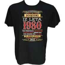 Majica-Najpomembnejši dogodki iz leta 1980 XXL-črna