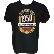 Majica-Vrhunska kakovost zaloga omejena klasika 1950 M-črna