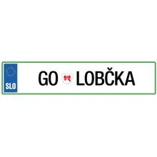 Registrska tablica - Golobčka, 47x11cm