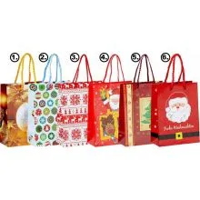 Darilna vrečka božična, 41x33x9.5cm, sort.