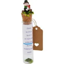 Epruveta,  Dodatna porcija sreče za novo leto, steklo, 13cm