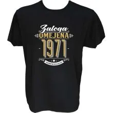 Majica-Zaloga omejena 1971-takšnih ne delajo več XXL-črna
