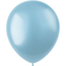 Baloni barvni, 10kom, svetlo modri, metalik, iz lateksa, 33cm
