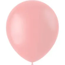 Baloni barvni, 50kom, svetlo roza, mat, iz lateksa, 33cm