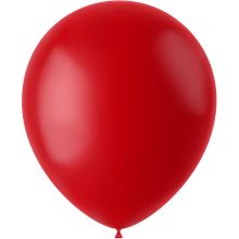 Baloni barvni, 50kom, rdeči, mat, iz lateksa,33cm