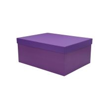 Darilna škatla kartonska, vijolična, 23x16.5x9.5cm