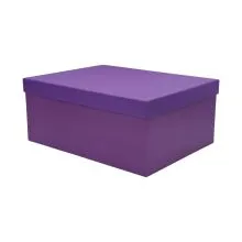 Darilna škatla kartonska, vijolična, 29x22x12.5cm