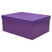 Darilna škatla kartonska, vijolična, 35x27x15.5cm