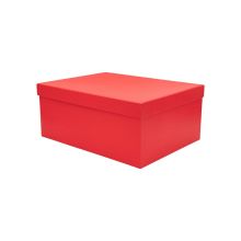 Darilna škatla kartonska, rdeča, 23x16.5x9.5cm