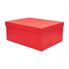 Darilna škatla kartonska, rdeča, 31x23x13.5cm