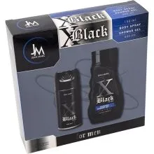 Darilni set JM X Black moški (Gel za tuširanje 300ml + deo 150ml)