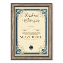 Diploma za SLAVLJENCA, 21x29.7x1.5cm