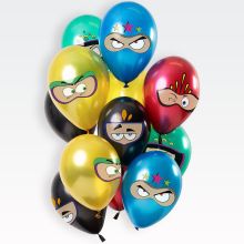 Baloni barvni, 12kom, Superheroes, iz lateksa, 33cm