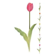 Umetno cvetje, tulipan, PVC, 40cm, sort.