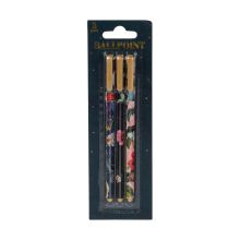 Set kemičnih svinčnikov,  motiv cvetja, 3/1, 15.5cm