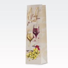Vrečka darilna, 40x12x10 cm, za steklenico, V vinu je resnica