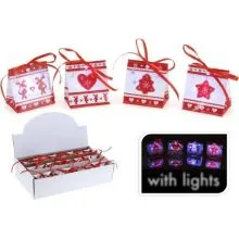 Darilna vrečica z led lučko, 6 cm, sortirano