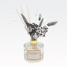 Osvežilec zraka s palčkami in suhim cvetjem, Vanilla Vetiver, siva/lila, 100ml