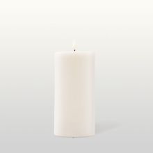 Sveča z LED lučko, za notranjo uporabo, bela, 7.5x15cm