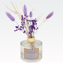 Osvežilec zraka s palčkami in suhim cvetjem, Lavender & Lovage, bela/lila, 500ml