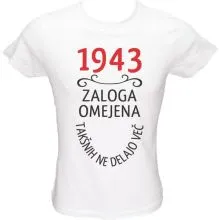 Majica ženska (telirana)-1943, zaloga omejena, takšnih ne delajo več XL-bela