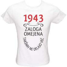 Majica ženska (telirana)-1943, zaloga omejena, takšnih ne delajo več XL-bela