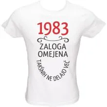 Majica ženska (telirana)-1983, zaloga omejena, takšnih ne delajo več S-bela