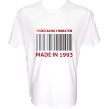 Majica-Enostavno enkraten, made in 1993 XXL-bela