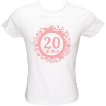 Majica ženska (telirana)-Diva 20 L-bela