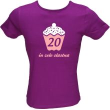 Majica ženska (telirana)-20 in zelo slastna XL-vijolična