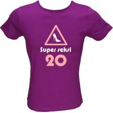 Majica ženska (telirana)-Super seksi 20 XL-vijolična