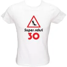 Majica ženska (telirana)-Super seksi 30 XL-bela