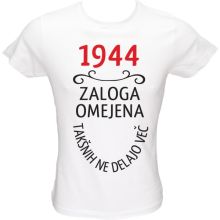 Majica ženska (telirana)-1944, zaloga omejena, takšnih ne delajo več M-bela