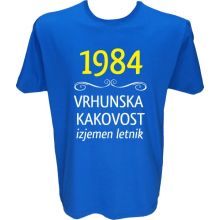 Majica-1984, vrhunska kakovost, izjemen letnik XXL-modra