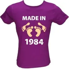 Majica ženska (telirana)-Made in 1984 noge M-vijolična