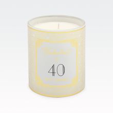 Sveča dišeča, Vanilla Cream, za 40 let,  "FABULOUS AT 40 ", v darilni embalaži, 9.5cm