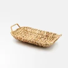 Košara dekorativna z ročaji iz morske trave, 30x20cm