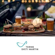 Plošča mini burgerjev in pijača za 2 osebi, Terme Sveti Martin (Vrednostni bon, izvajalec storitev: TOPLICE SVETI MARTIN d.o.o.)
