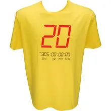 Majica-Digital 20 Let XXL-rumena