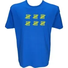 Majica-Štetje črtic 30 Let XXL-modra