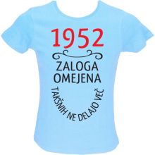 Majica ženska (telirana)-1952, zaloga omejena, takšnih ne delajo več XL-svetlo modra