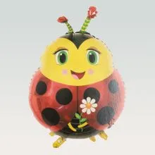 Balon napihljiv, za helij, pikapolonica, 66cm