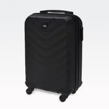 Kovček črn z vrtljivimi kolesi, ABS, 45cm, 28l, 33x20x53cm