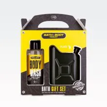 Darilni set za moške BODY TOOLKIT, (100ml gel za tuširanje in kopel, prisrčnica kovinska, 115ml), z vonjem Sandalwood&Musk, v darilni škatli